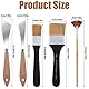 Malmesser Set,5 PCS Spachtel und Flachpinsel für Acrylmalerei und Ölfarben Fächerpinsel Acryl Pinsel Set Malerpinsel Flachpinsel-Set Edelstahl Malmesser für Künstler und Hobbyisten