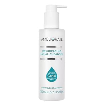 Ameliorate Resurfacing Facial Cleanser for Hydration and Gentle Exfoliation - 200ml