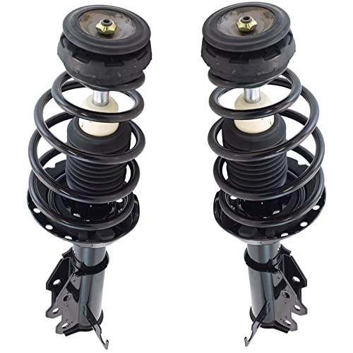 Image of TRQ Front Driver and Passenger Side Strut and Spring Assembly Set | For 13 Chevrolet Malibu