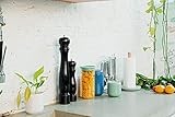 Berghoff 1106247 Pfeffer- und Salzmühle Pepper Grinder, Keramik, Holz, Pfeffer, schwarz, 50 mm, 165 mm