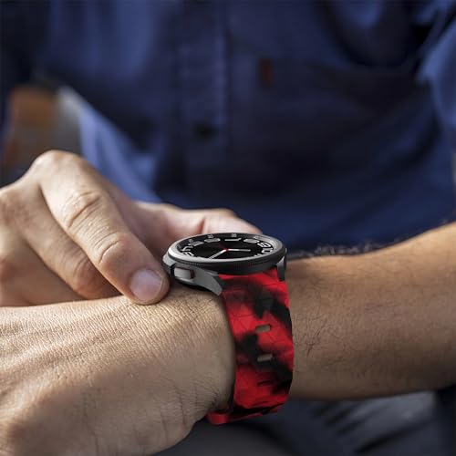 Image of WRIGSS Silicone Strap Compatible with Samsung Galaxy Watch 7 6 5 4 FE - No Gap Football Texture Band, Soft & Durable Replacement Wristband for 40mm 44mm Standard & Classic Models - Men & Women