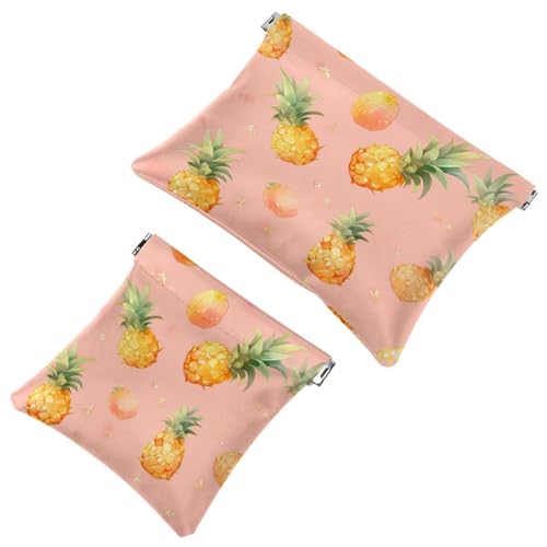 La moda incontra la funzione: Cartoon Pineapple-1189 Borsa per il trucco impermeabile - Custodia portatile Multicolore