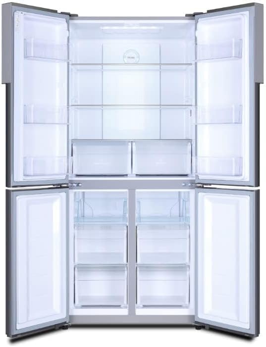 Haier 4-Door Refrigerator interior, empty