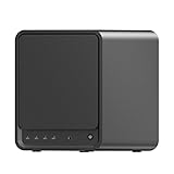 NAS N150 4-Bay Desktop NAS 4-Core CPU, DDR4 RAM(Sie müssen den selbst installieren), 2 x LAN, 2 x M.2 NVMe Slots,1XUSB-C,HDMI, 64GB Emmc (Kein Speicher, Kein Betriebssystem,Kein Kundendienst)