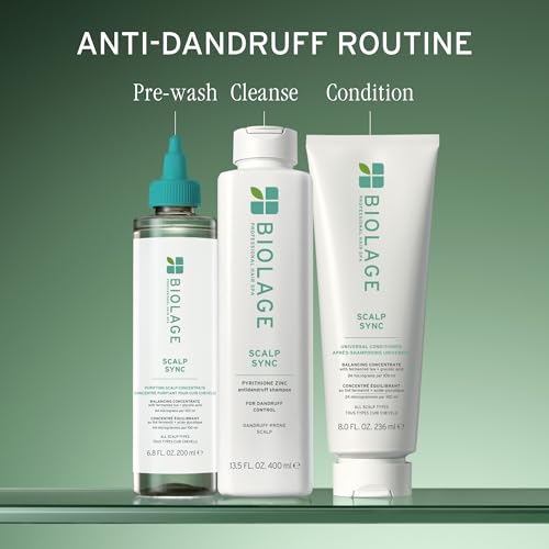 Image of Biolage Scalp Sync Anti-Dandruff Shampoo - Controls Dandruff | Controls Itchy Scalp, Cleanses Hair, Moisturizing, Dandruff Relief, For Scalp and Hair Health, Vegan & Cruelty-Free