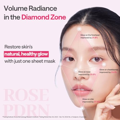 Image of MEDIHEAL Rose PDRN Essential Sheet Mask (1 Sheet) Hydrating & Firming Korean Face Mask with 99% Pure White Rose PDRN & Hyaluronic Acid, Moisture Barrier Repair & Healthy Glow, Vegan Formula