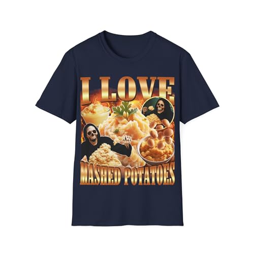 T-shirt purée de pommes de terre squelette pour vos soirées décontractées