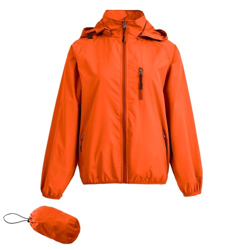 Image of Women's Lightweight Waterproof Jacket Packable Windbreaker Running Coat