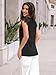 AUTOMET Womens Summer Tops Short Sleeve Shirts 2026 Business Casual Dressy Tank Top Loose Fit Cap Lace Sleeveless Tshirts Cute Basic Tee Trendy Fashion Spring Beach Vacation Outfits Black L