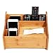 Produktbild CHSEEA Holz Fernbedienungshalter, Schreibtisch Organizer Officebox Make-up Organizer Badezimmer Organizer Multifunktionale Aufbewahrungsbox für Brillen, Smartphones, Controller, CDs Und Make Up #4