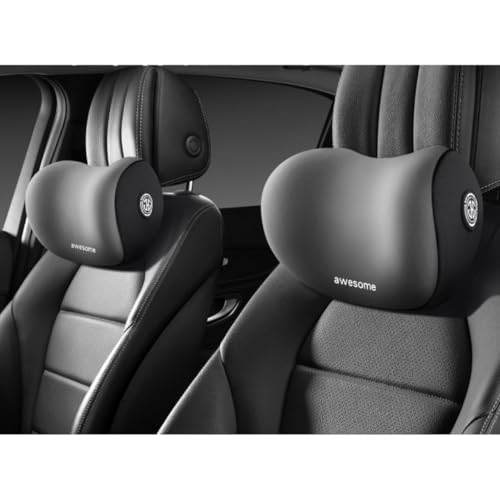 Image of Car Neck Pain Relief Pillow - Memory Foam Car Seat Head Rest Pillow Neck and Cervical Support, Relieves Neck Pain Relief Pillow for Car & Office.Pack of 1 (Black)