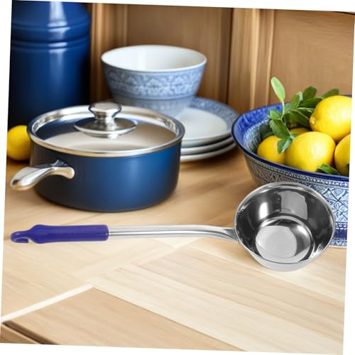 Louche à eau de cuisine en acier inoxydable avec manche bleu - 7