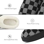 UBFEN Womens Slippers Classic Plaid Winter Warm with Memory Foam Fluffy House Shoes Platform Indoor Bedroom - Image 2