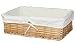 Vintiquewise Large Willow Basket with Fabric Lining (1 Large Basket)
