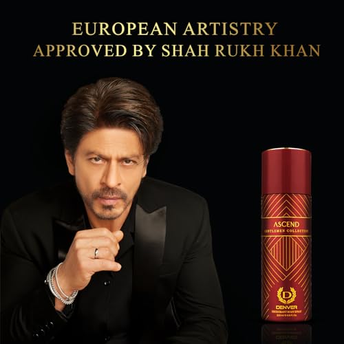 Image of DENVER Gentlemen Collection Elixir & Ascend Deodorant For Men - 200ML Each, Pack of 2| Long Lasting Deodorant Body Spray For Men