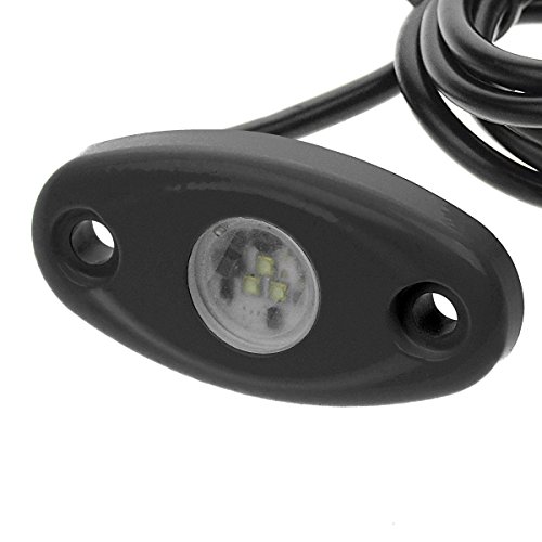 T-H Marine LED High Intensity Oval Courtesy (Rock) Light - Black Housing - Blue LED