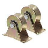 SOESFOUFU 2pcs Heavy Duty Pulley Wheels for Ceiling Mount Single Pulley Block Sturdy Track Wheel for Industrial and Daily Use Enhanced Durability for Convenient