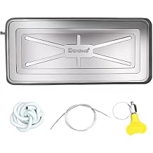 Air Conditioner Drain Pan Efficient Air Conditioning Drainage Drip Tray, Outdoor Stainless Steel Universal Ac Drip Cushion Water Collecting Drainage Pan, for Window Ac and Mini Split UnitsGa