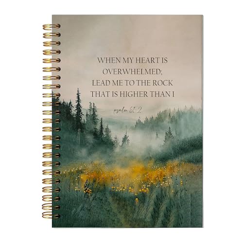 BitKan Forest Themed Hardcover Spiral Notebooks - Christian Religious Psalm