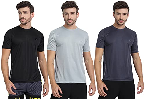 Image of FTX Men's Dri-Fit Round Neck T-Shirt Combo - Pack of 3 (723)