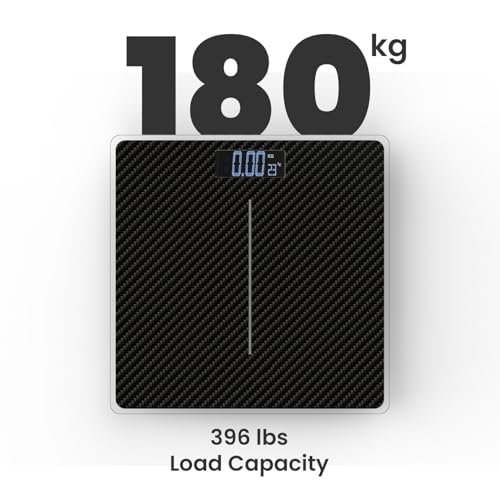 Image of The Cube Club Precisionfit Digital Weighing Scale Body Fat Analyzer And Fitness Body Composition Monitor Weight Machine (Carbon Fibre, Weight Capacity- 180Kg, 2.5 Year Warranty),Multicolor