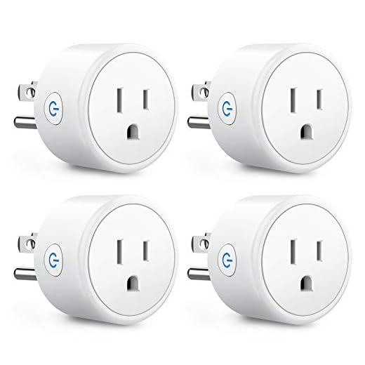 Aoycocr Smart Plugs That Work with Alexa Echo Google Home for Voice Control, Smart Home Mini WiFi Outlet with Timer Remote Control Function, No Hub Required, ETL FCC Listed 4 Pack, 2.4GHz Network
