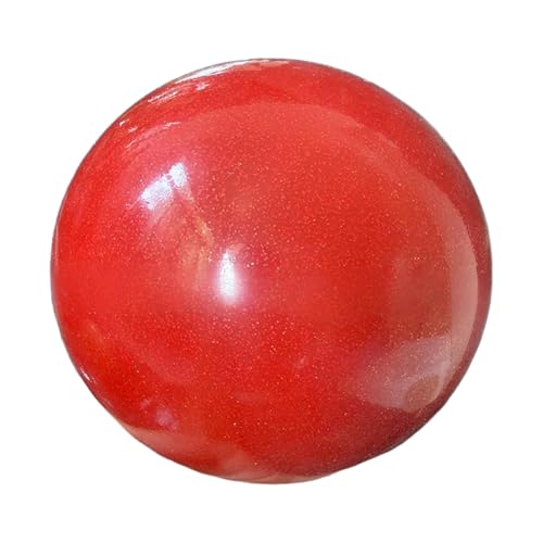 Yiju Rhythmic Gymnastic Ball Technique Professional 7.09inch Gym Equipment Practice Rhythmic Ball for Game Workout Exercise Gym, red