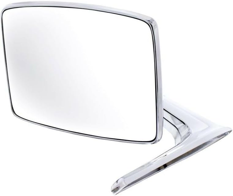 United Pacific 110735 Chrome Plated Exterior Mirror for 1966-77 Ford Bronco & 1967-79 Truck, Diecast Construction – Driver Side – ONE Mirror