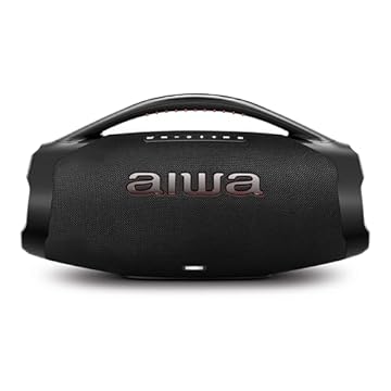Caixa de Som Boombox Plus AIWA BBS-01-B 200W Bluetooth 30H IP66 USB Preto