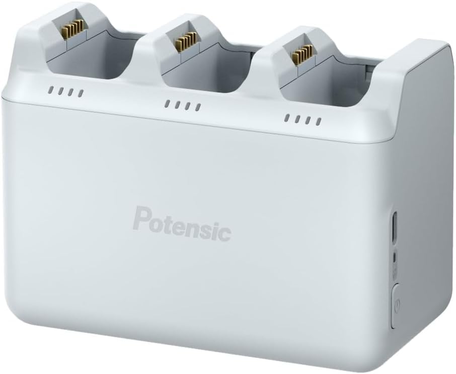Potensic parallele Ladestation für die Atom 3 Drohne, gleichzeitiges Laden von bis zu 3 Akkus in nur 1,5 Stunden, unterstützt 60%-Lagerladung und Leistungsbündelung