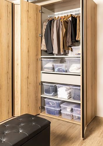 Boîte de rangement avec couvercle pour optimiser les placards du dressing - 5