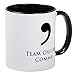 Team Oxford Comma RINGER Mug - Ceramic 11oz Coffee/Tea Cup Gift Stocking Stuffer