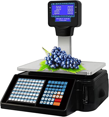 Báscula Digital Etiquetadora con Pantalla Doble 30kg miniatura 1