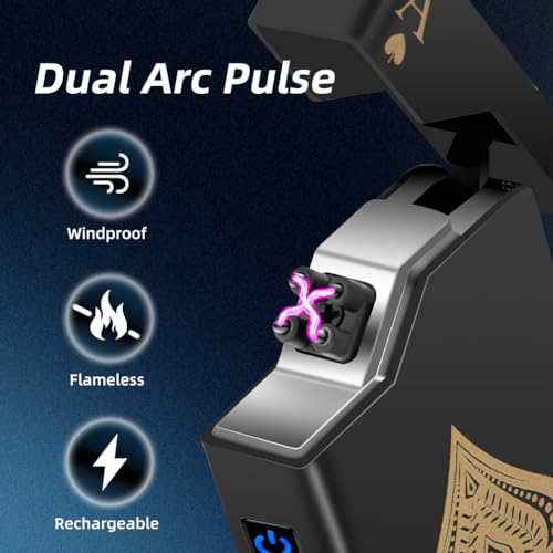 LcFun Black Ace Dual-Arc USB-C Rechargeable Lighter — view 8