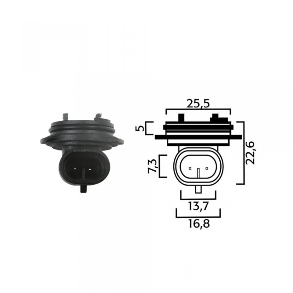 Douille De Support D'ampoule Pour Feu Arrière Voiture - Compatible Ampoules 1445 Et H1 - Plastique Noir, Résistante à La Chaleur Et à La Corrosion