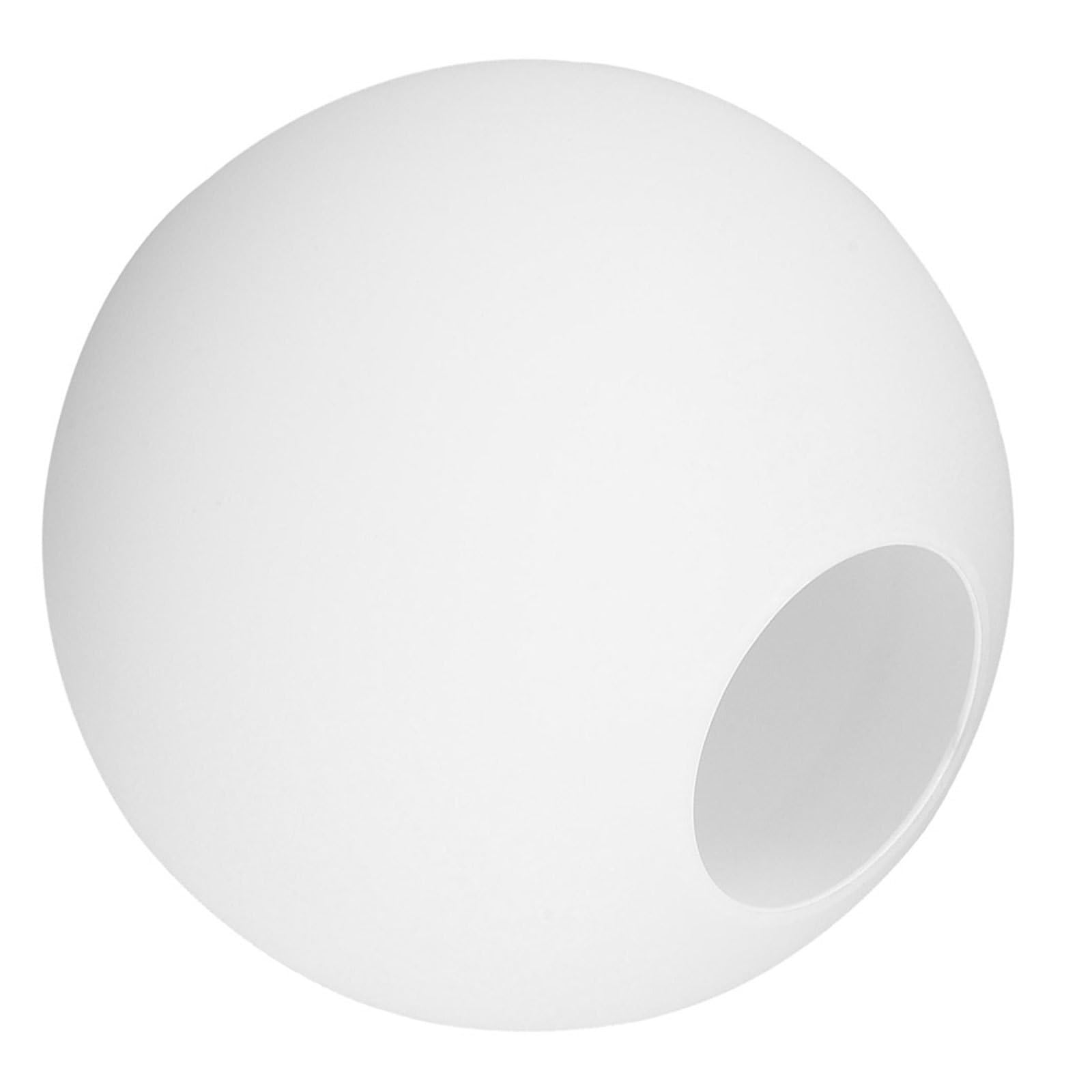 DOITOOL Weißer Glaskugelschirm aus Mattiertem Glas mit 9cm Öffnung Ersatzglas für Lampen Moderner Minimalistischer Lampenschirm für Schlafzimmer und Zeitgenössische Wohnräume
