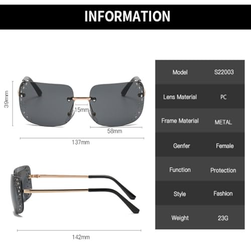 Lunettes de soleil rectangulaires légères pour protéger vos yeux avec style - 6