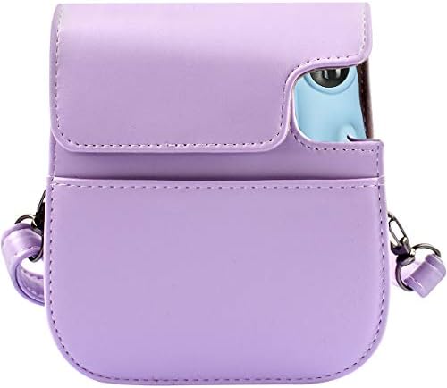 Protective & Portable Case Compatible with Fujifilm Instax Mini 11 Instant Camera with Accessories Pocket and Adjustable Strap. (Purple)