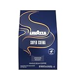 Lavazza Super Crema Whole Bean Coffee, Medium Espresso Roast, Arabica and Robusta Blend, 22 oz Bag