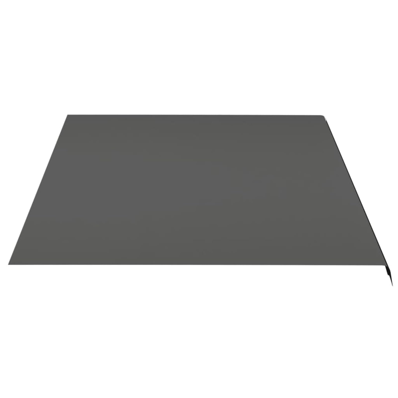 Tidyard Markisenbespannung Anthrazit 5x3,5 m, Wasserabweisend Markisestoff Markisentuch Ersatzstoff mit Volant311952