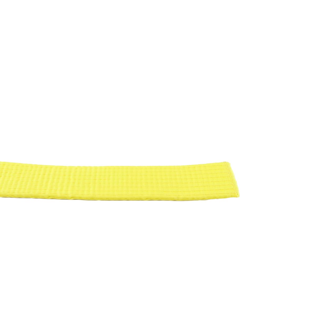 Ausi Cintura professionale per taekwondo, judo, karate, 2 pezzi, in cotone, a righe, per arti marziali, 260 cm (giallo)