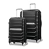Samsonite Freeform Hardside expandible con ruedas giratorias dobles, Negro -, Juego de 2 piezas (equipaje de mano/grande), Freeform Hardside expandible con ruedas giratorias dobles
