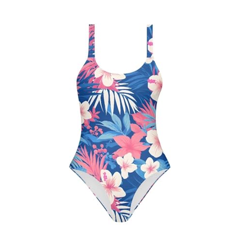 Image of Girls One Piece Swimsuit Beach Sport Athletic Bathing Suits Quick Dry Summer Hawaiian Swimwear for Teens Size 7-20