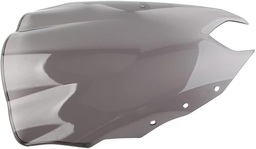 Miniatura 3 de GZYF Parabrisas de motocicleta Deflector de viento ABS plástico 1 unidad para Yamaha FZ-6R 2009 2010 2011 2012 2013 2014 2015, gris
