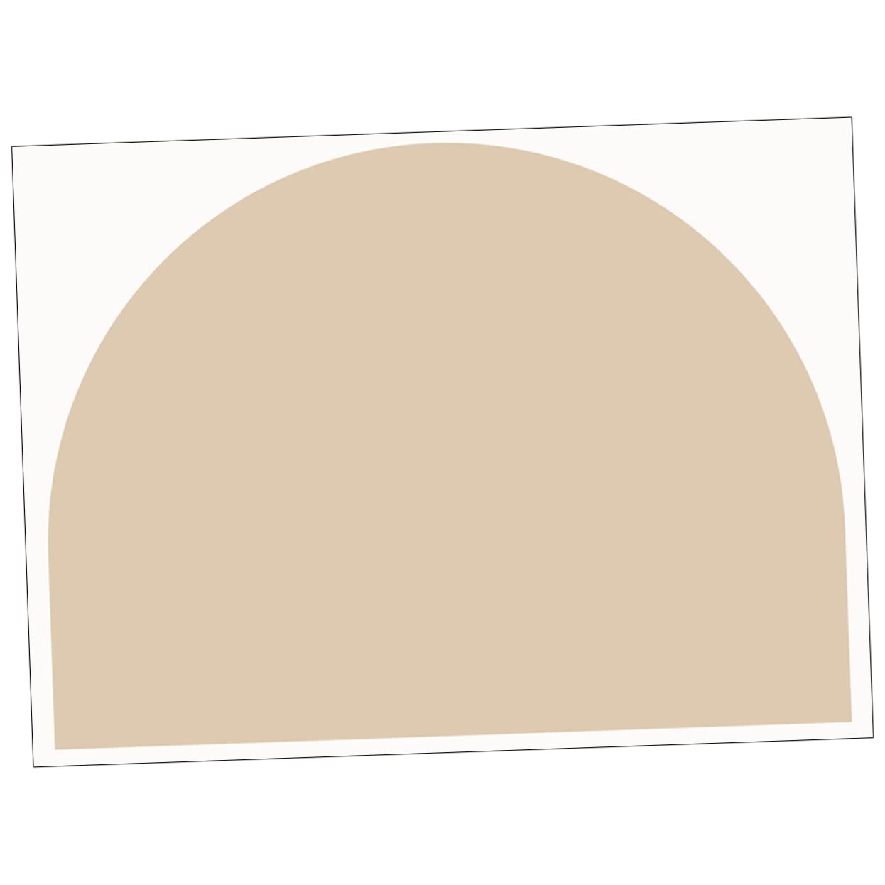 Adesivi Decorativi da Parete Forte Adesivo Geometrici in Pvc Beige Resistenti a Screpolature e Sbiadimenti, per Ufficio e Decorazione