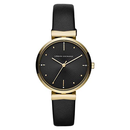 Armani Exchange Dámské hodinky Quartz 3 ručičky s náramkem AX5903, Zlatá, AX5903