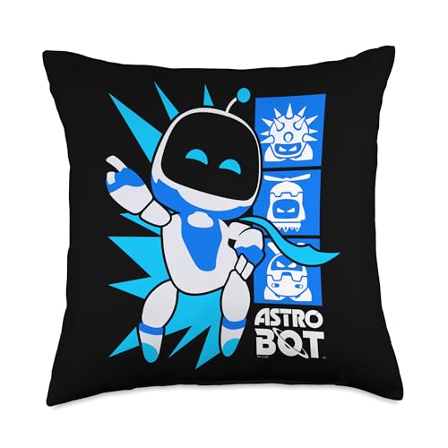 Astro Bot Rescue Mission Victory Pose Game Throw Pillow
