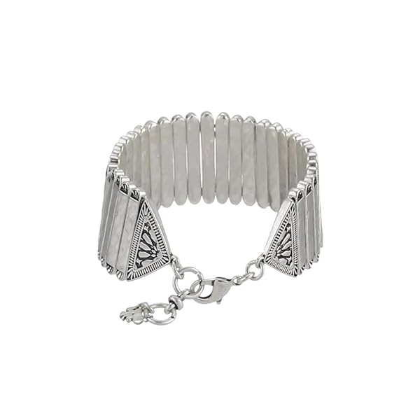 Lucky Brand Silver-Tone Statement Link Bracelet