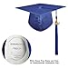 GraduationMall Shiny Adult Graduation Cap with 2025 Tassel for High School and Bachelor Royal Blue