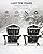 YEFU Oversized Adirondack Chair with Cup-Holder,Plastic Outdoor Fire Pit Chair, Weather Resistant, Poly Lumber Chair, Used in Patio, Lawn, Deck,Heavty Duty,Weight Capacity 450lbs-Black